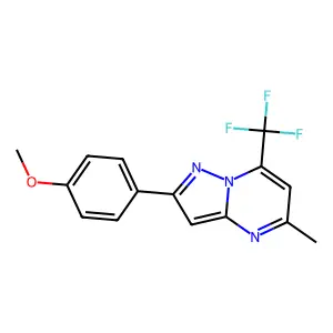 2-(4-Methoxyphenyl)-5-methyl-7-(trifluoromethyl)pyrazolo[1,5-a]pyrimidine structure