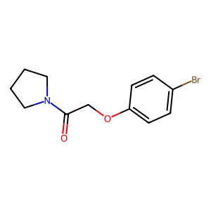 1-[(4-Bromophenoxy)acetyl]pyrrolidine structure