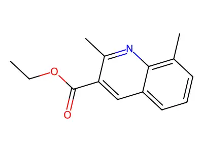Ethyl 2,8-dimethylquinoline-3-carboxylate structure