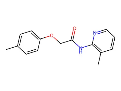 2-(4-methylphenoxy)-N-(3-methylpyridin-2-yl)acetamide structure