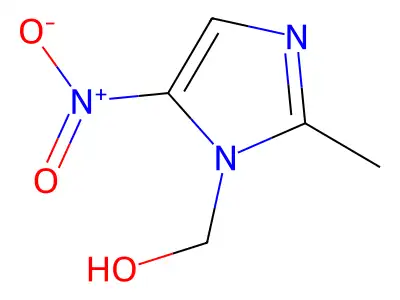 1H-Imidazole-1-methanol, 2-methyl-5-nitro- structure