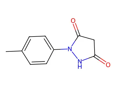 1-(4-Methylphenyl)pyrazolidine-3,5-dione structure
