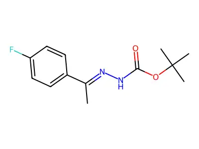 Tert-butyl 2-(1-(4-fluorophenyl)ethylidene)hydrazine-1-carboxylate structure