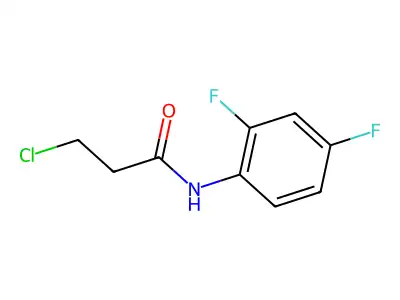 3-chloro-N-(2,4-difluorophenyl)propanamide structure