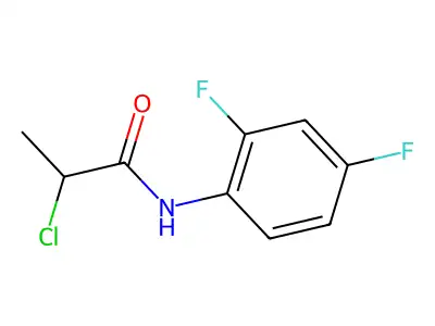 2-chloro-N-(2,4-difluorophenyl)propanamide structure