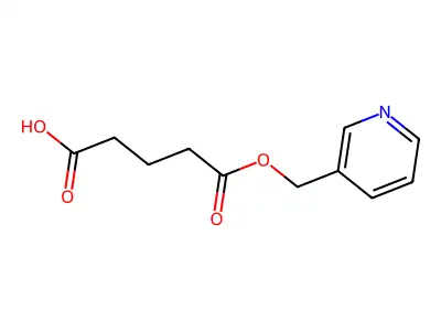 5-oxo-5-(pyridin-3-ylmethoxy)pentanoic Acid structure