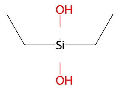 Diethylsilanediol structure