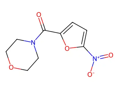Morpholine, 4-(5-nitro-2-furoyl)- structure