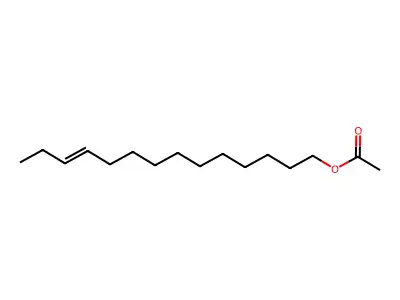11-Tetradecenyl acetate, (11E)- structure