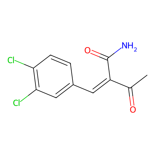 (2Z)-2-[(3,4-Dichlorophenyl)methylidene]-3-oxobutanamide structure