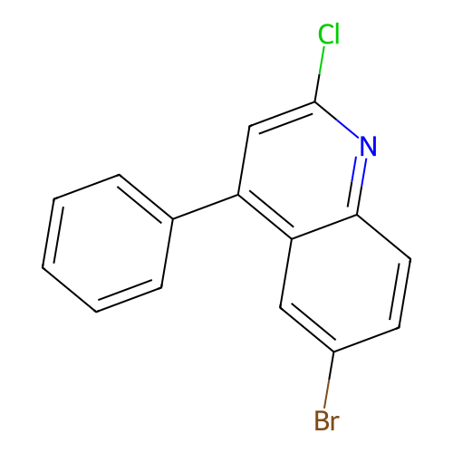 6-Bromo-2-chloro-4-phenylquinoline structure