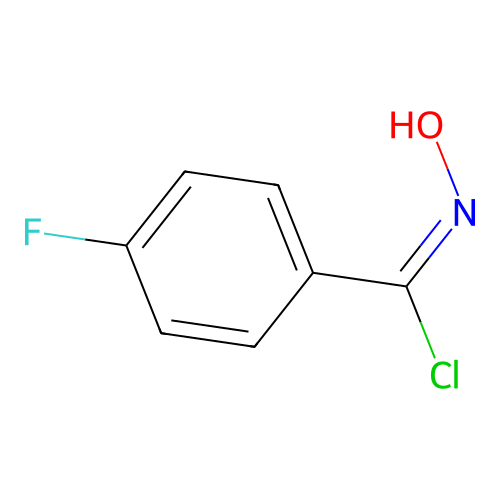 alpha-Chloro-4-fluorobenzaldoxime structure