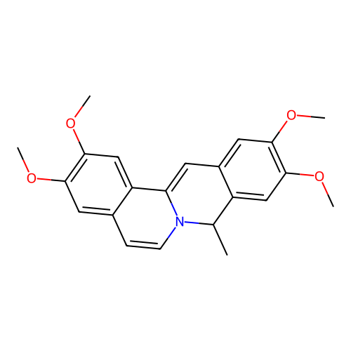 2,3,10,11-Tetramethoxy-8-methyl-8H-isoquino[3,2-a]isoquinoline structure