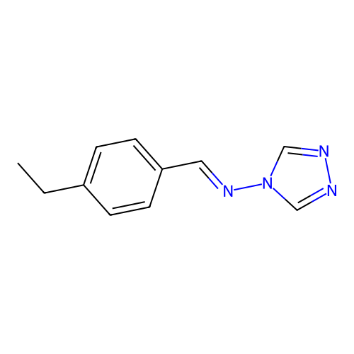 1-(4-ethylphenyl)-N-(1,2,4-triazol-4-yl)methanimine structure