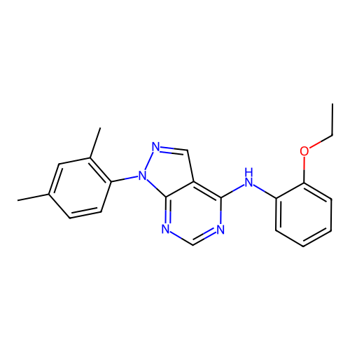 1-(2,4-dimethylphenyl)-N-(2-ethoxyphenyl)-1H-pyrazolo[3,4-d]pyrimidin-4-amine structure
