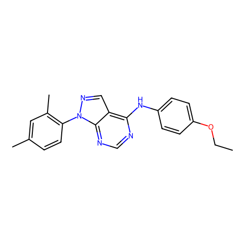1-(2,4-dimethylphenyl)-N-(4-ethoxyphenyl)-1H-pyrazolo[3,4-d]pyrimidin-4-amine structure