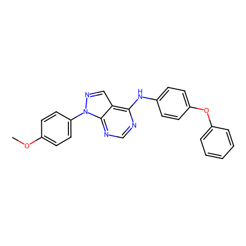 1-(4-methoxyphenyl)-N-(4-phenoxyphenyl)-1H-pyrazolo[3,4-d]pyrimidin-4-amine structure