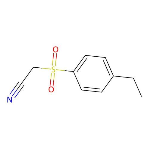 [(4-Ethylphenyl)sulfonyl]acetonitrile structure