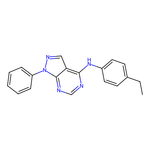 N-(4-ethylphenyl)-1-phenyl-1H-pyrazolo[3,4-d]pyrimidin-4-amine structure