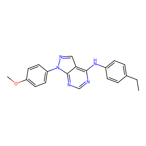 N-(4-ethylphenyl)-1-(4-methoxyphenyl)-1H-pyrazolo[3,4-d]pyrimidin-4-amine structure