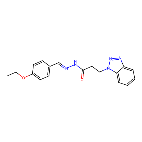 3-(1H-1,2,3-Benzotriazol-1-YL)-N'-(4-ethoxybenzylidene)propanohydrazide structure