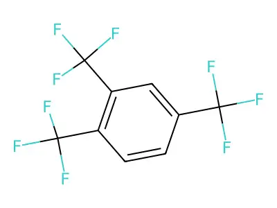 Benzene, 1,2,4-tris(trifluoromethyl)- structure