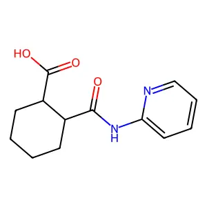 2-(Pyridin-2-ylcarbamoyl)cyclohexane-1-carboxylic acid structure