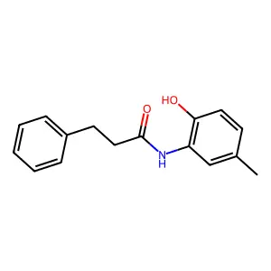 N-(2-hydroxy-5-methylphenyl)-3-phenylpropanamide structure