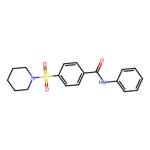 N-phenyl-4-piperidin-1-ylsulfonylbenzamide structure