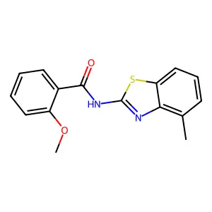 2-methoxy-N-(4-methyl-1,3-benzothiazol-2-yl)benzamide structure