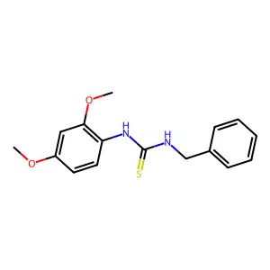 1-Benzyl-3-(2,4-dimethoxyphenyl)thiourea structure