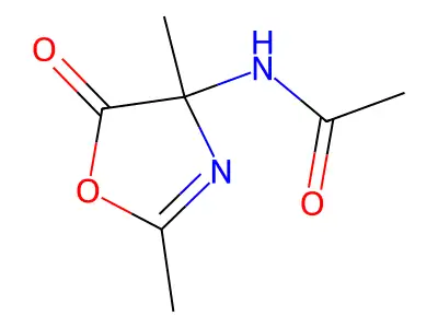 N-(2,4-dimethyl-5-oxo-1,3-oxazol-4-yl)acetamide structure