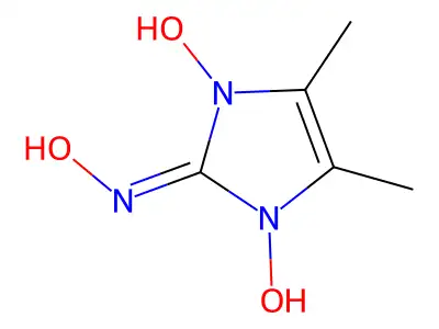 2-(Hydroxyimino)-4,5-dimethyl-4-imidazoline-1,3-diol structure