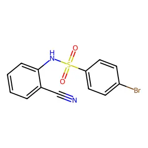 4-bromo-N-(2-cyanophenyl)benzenesulfonamide structure