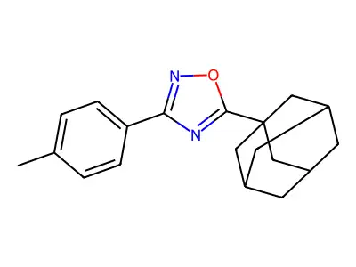 5-(1-Adamantyl)-3-(4-methylphenyl)-1,2,4-oxadiazole structure