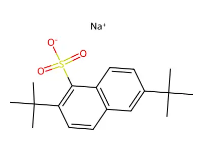 Sodium (3,6or3,7)-bis(1,1-dimethylethyl)naphthalene-1-sulphonate structure