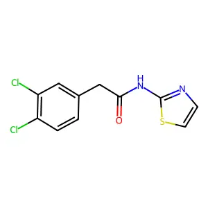 2-(3,4-dichlorophenyl)-N-(1,3-thiazol-2-yl)acetamide structure