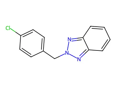 2-[(4-Chlorophenyl)methyl]benzotriazole structure