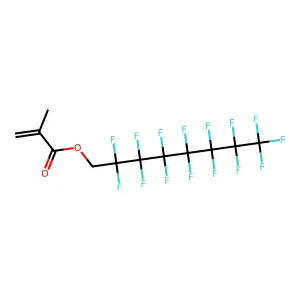2,2,3,3,4,4,5,5,6,6,7,7,8,8,8-Pentadecafluorooctyl methacrylate structure