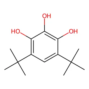 4,6-Di-t-butylpyrogallol structure