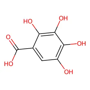 2,3,4,5-Tetrahydroxybenzoic acid structure