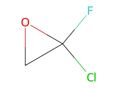 Chlorofluorooxirane structure