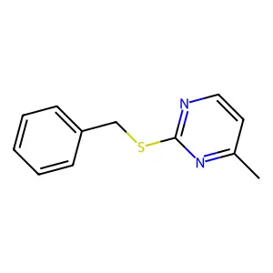 2-(Benzylthio)-4-methylpyrimidine structure