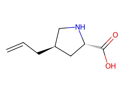 (2S,4R)-4-Allylpyrrolidine-2-carboxylic acid structure