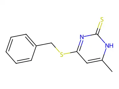 4-Methyl-6-(phenylmethylthio)pyrimidine-2-thiol structure