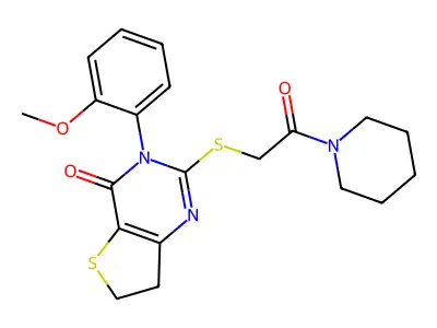 3-(2-methoxyphenyl)-2-((2-oxo-2-(piperidin-1-yl)et structure