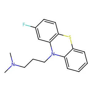 Phenothiazine, 10-(3-(dimethylamino)propyl)-2-fluoro- structure