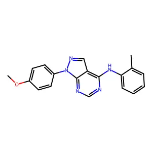 1-(4-Methoxyphenyl)-N-(o-tolyl)-1H-pyrazolo[3,4-d]pyrimidin-4-amine structure