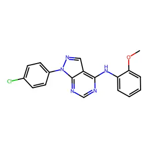 [1-(4-Chlorophenyl)pyrazolo[4,5-e]pyrimidin-4-yl](2-methoxyphenyl)amine structure