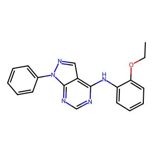 N-(2-ethoxyphenyl)-1-phenyl-1H-pyrazolo[3,4-d]pyrimidin-4-amine structure